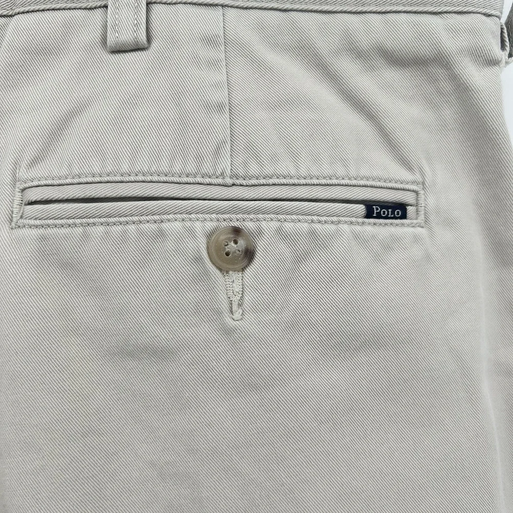 Polo Ralph Lauren Classic Fit Pleated Chino Shorts Mens 42 Khaki 9